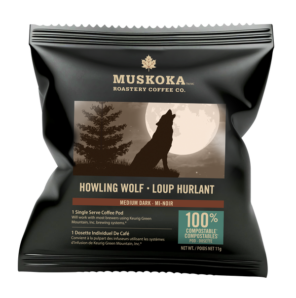 Individually Wrapped Howling Wolf